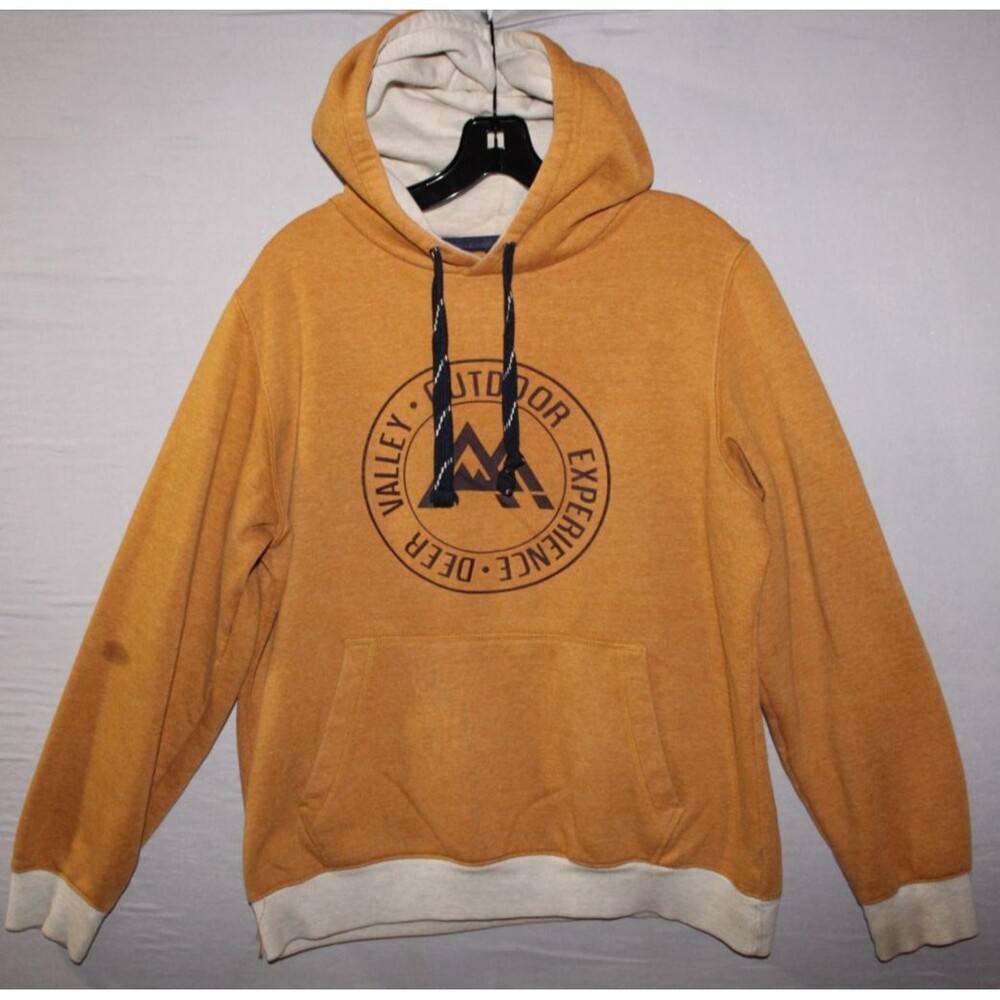 Deer Valley Outdoor Experience Hoodie Pullover Sweater Kangaroo Pocket Large